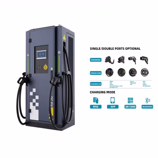 Outdoor-DC-EV-Ladegerät 120 kW mit Doppelpistolen für gewerbliche Gebäudeladestationen